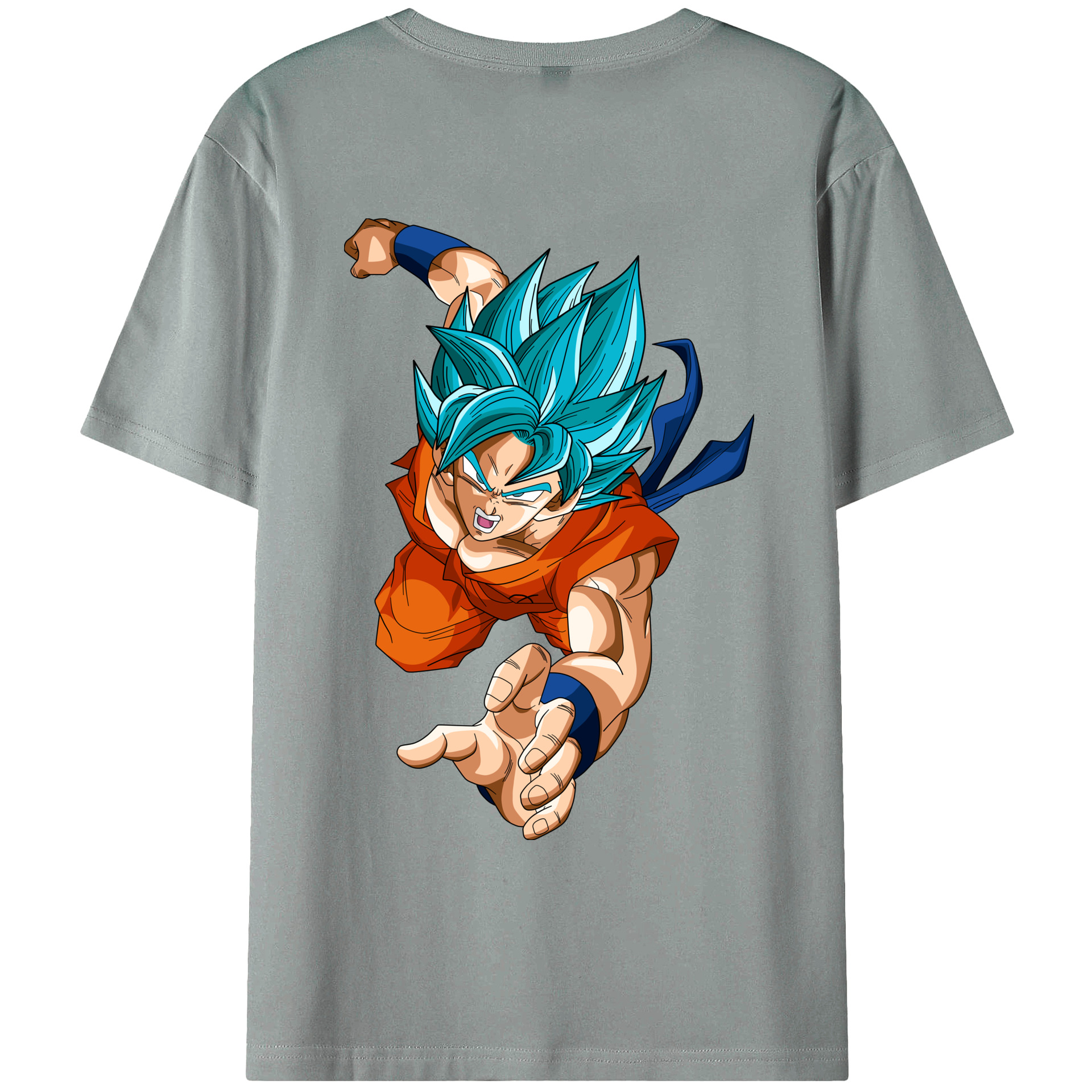 （画像用） ドラゴンボール ベジット DRAGON BALL Vegetto 綿100％ メンズ半袖Tシャツ（バックプリント） 通気性